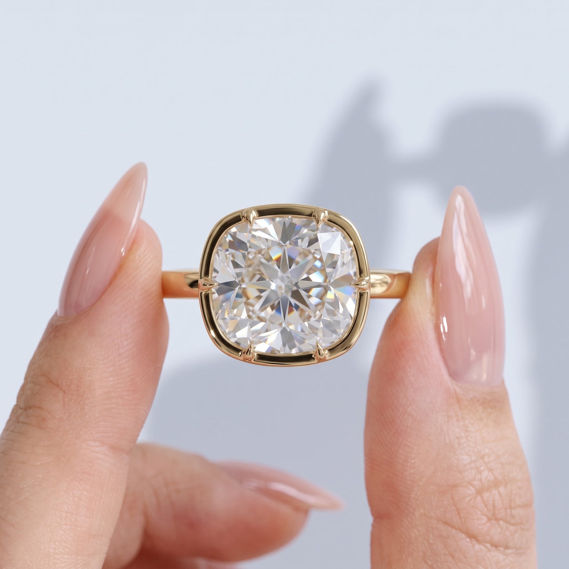Marquise Swirl Solitaire Engagement Ring – 1 CT Lab Grown Diamond