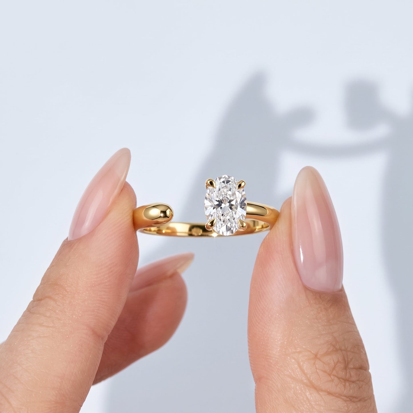 Marquise Swirl Solitaire Engagement Ring – 1 CT Lab Grown Diamond