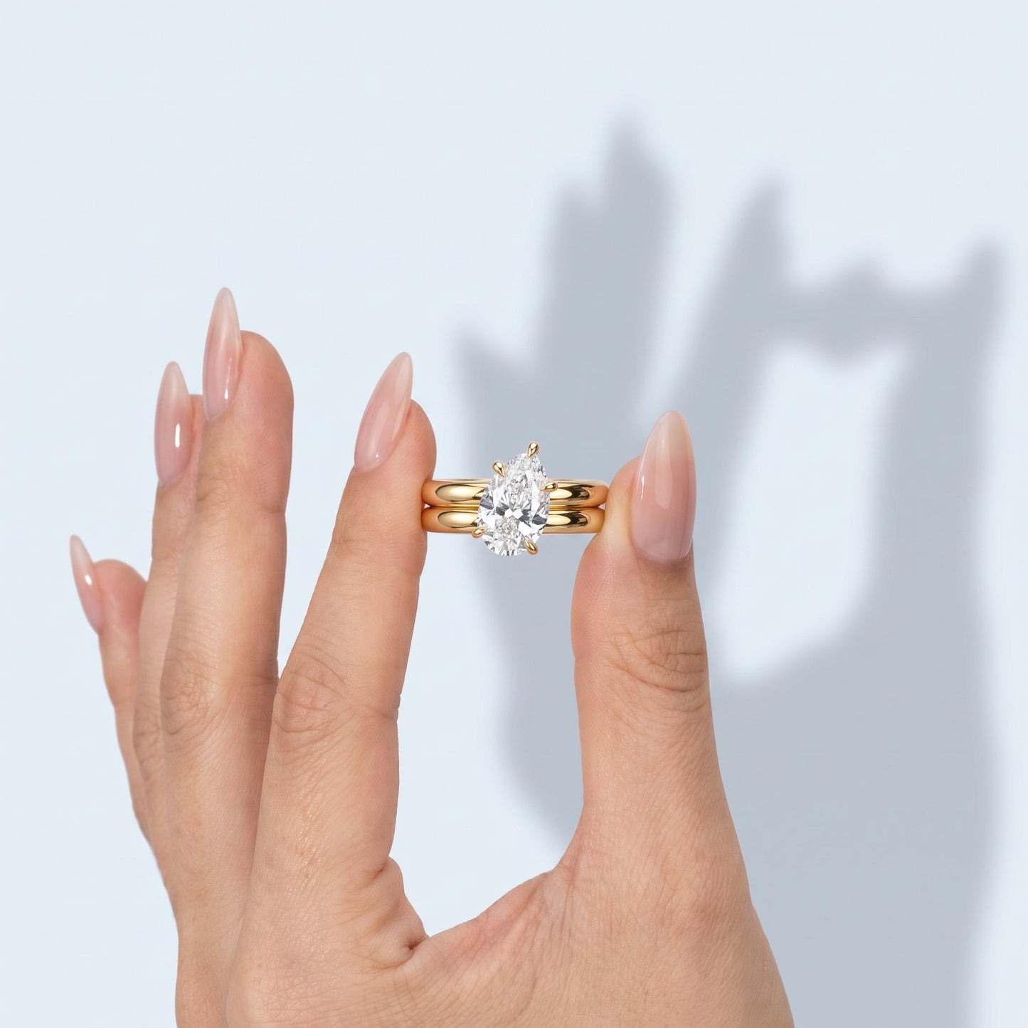 Marquise Swirl Solitaire Engagement Ring – 1 CT Lab Grown Diamond