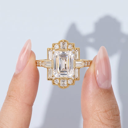 Marquise Swirl Solitaire Engagement Ring – 1 CT Lab Grown Diamond