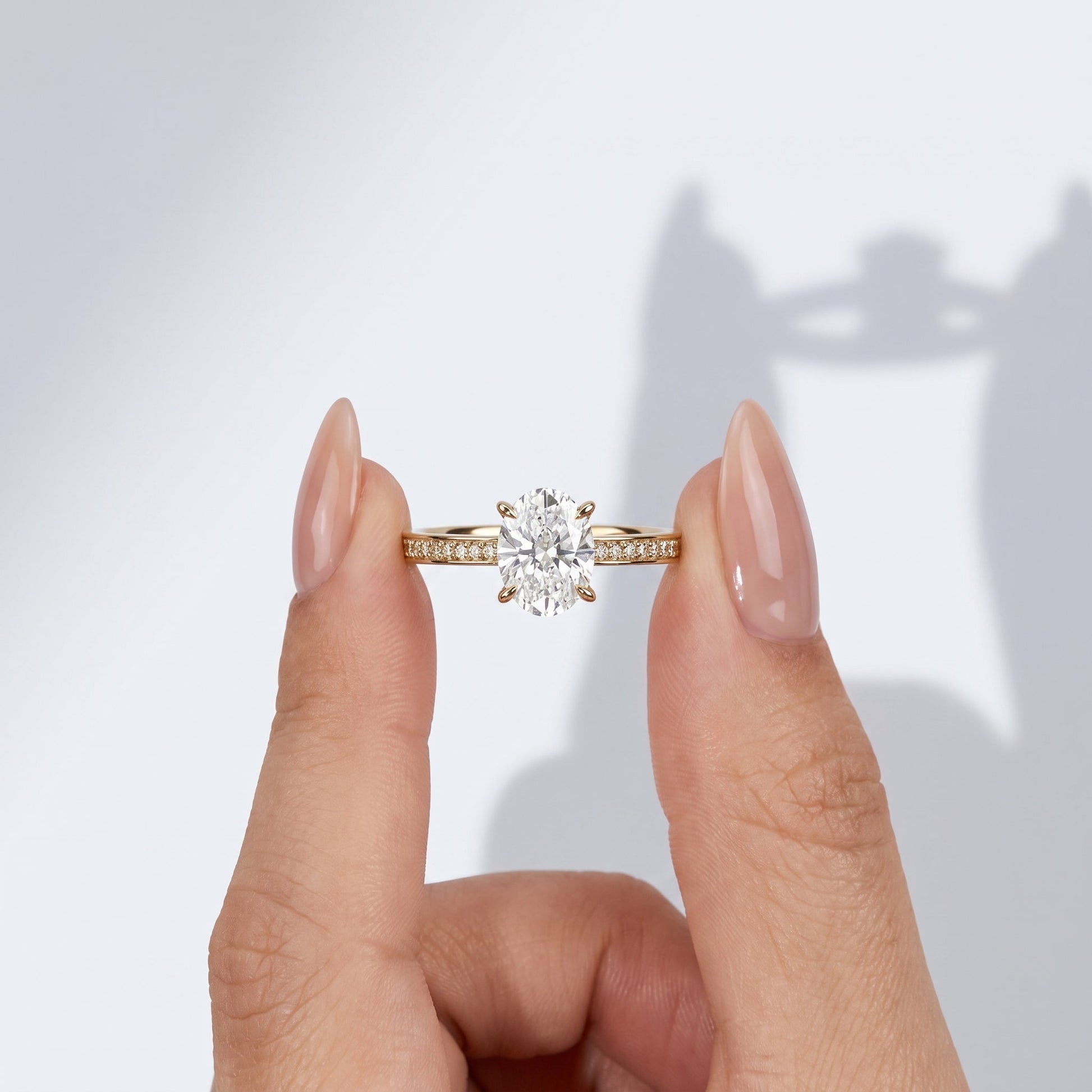 Marquise Swirl Solitaire Engagement Ring – 1 CT Lab Grown Diamond