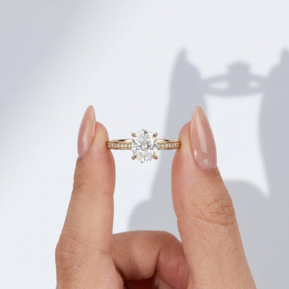 Marquise Swirl Solitaire Engagement Ring – 1 CT Lab Grown Diamond