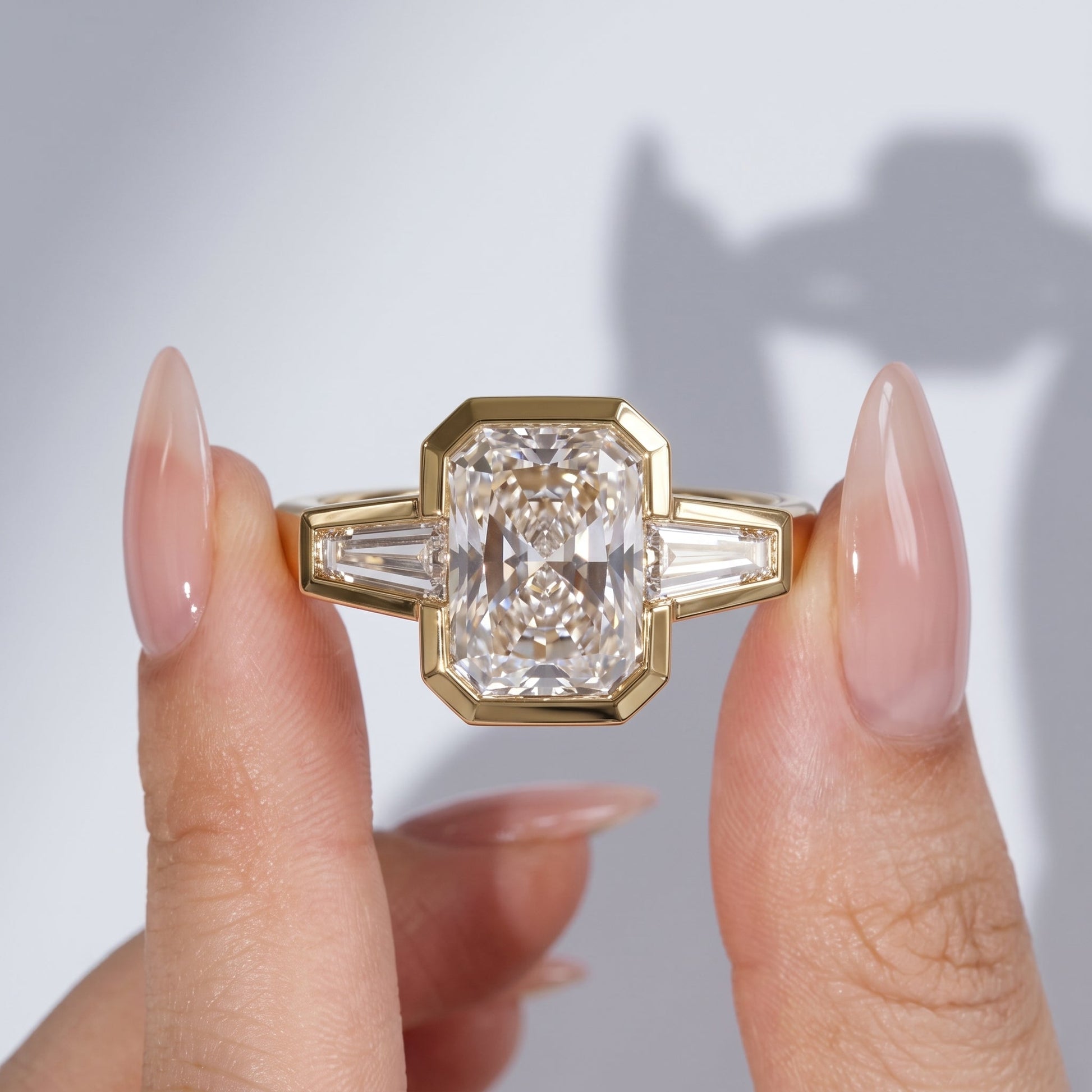 Marquise Swirl Solitaire Engagement Ring – 1 CT Lab Grown Diamond
