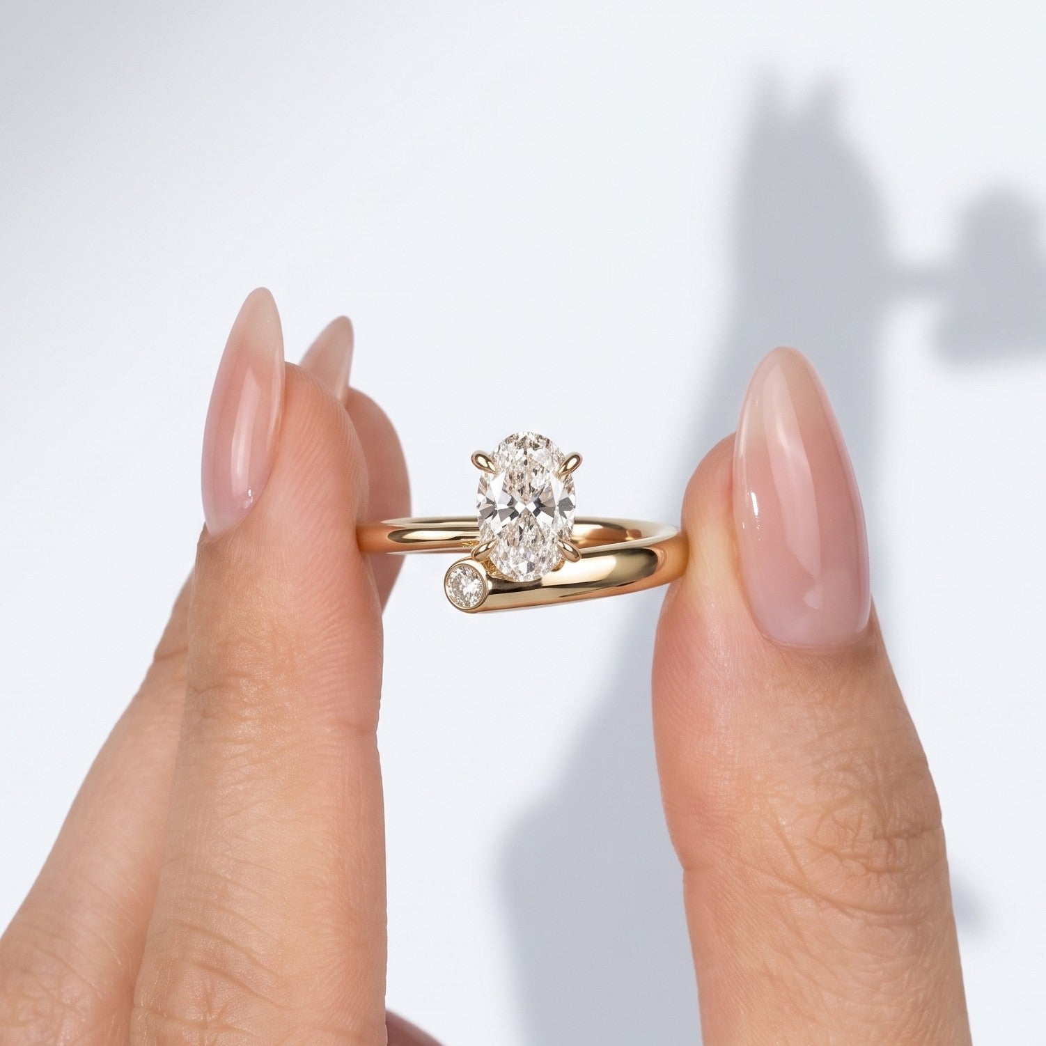 Marquise Swirl Solitaire Engagement Ring – 1 CT Lab Grown Diamond