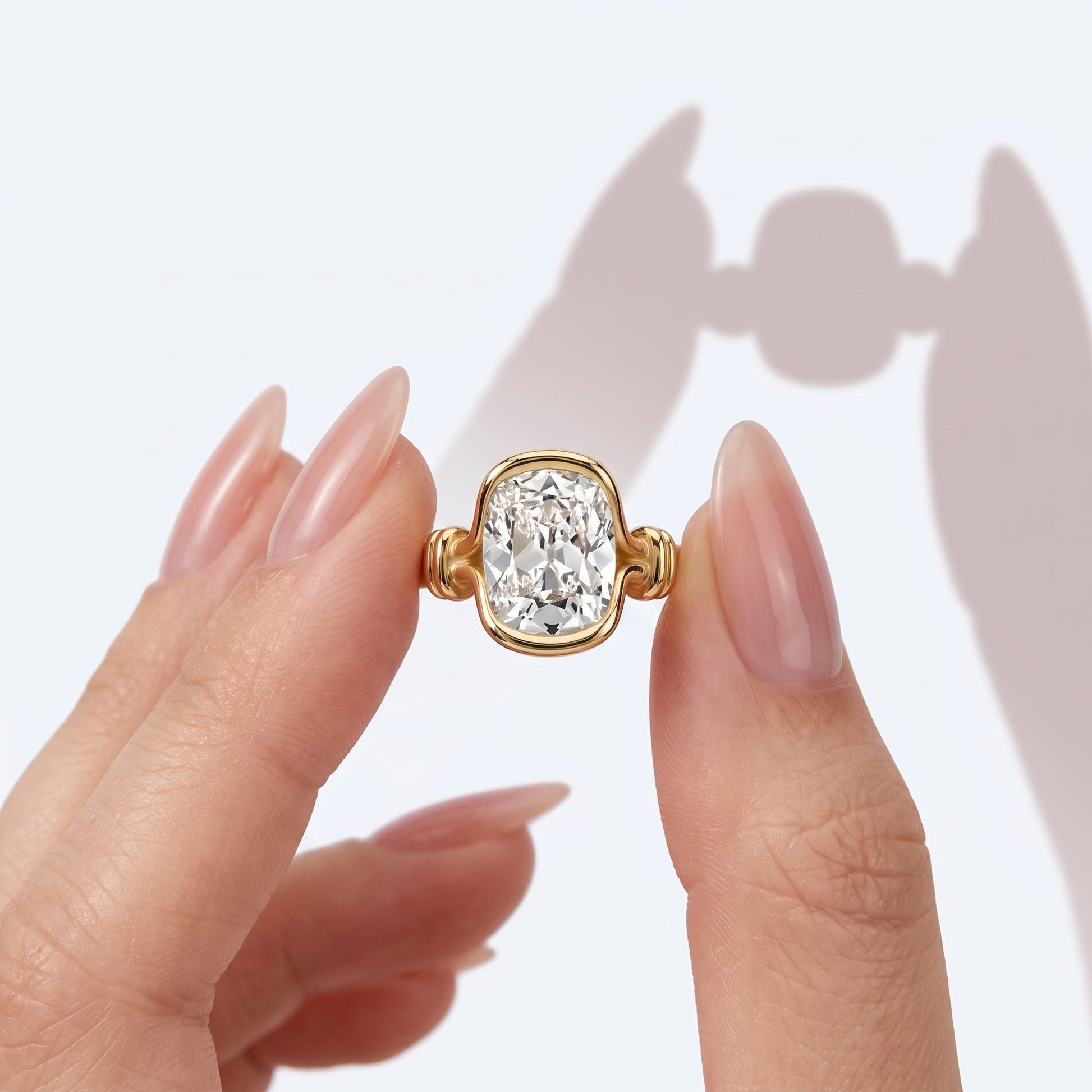 Marquise Swirl Solitaire Engagement Ring – 1 CT Lab Grown Diamond
