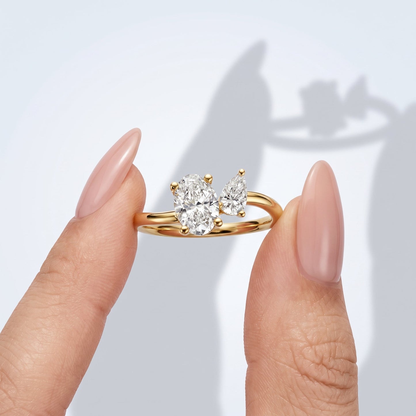 Marquise Swirl Solitaire Engagement Ring – 1 CT Lab Grown Diamond