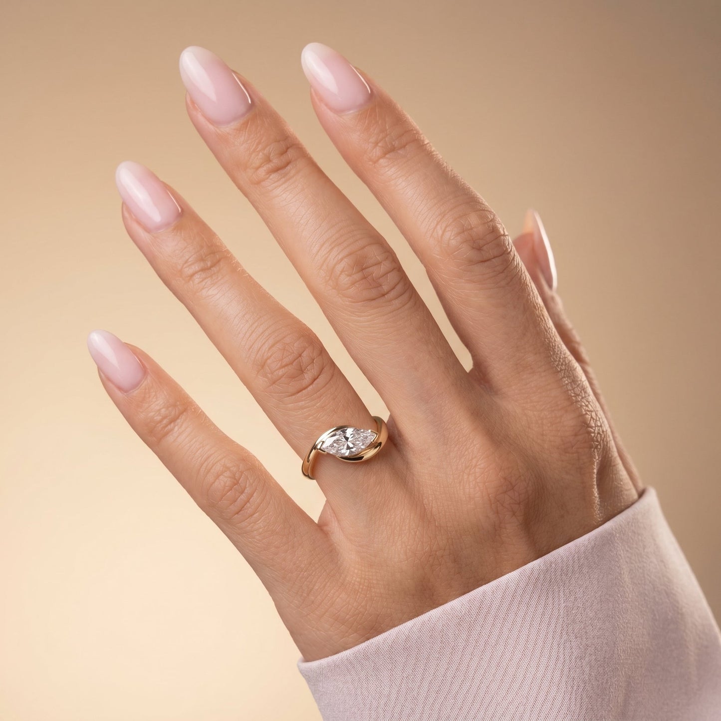 Oval Solitaire Engagement Ring – 2 CT Lab Grown Diamond