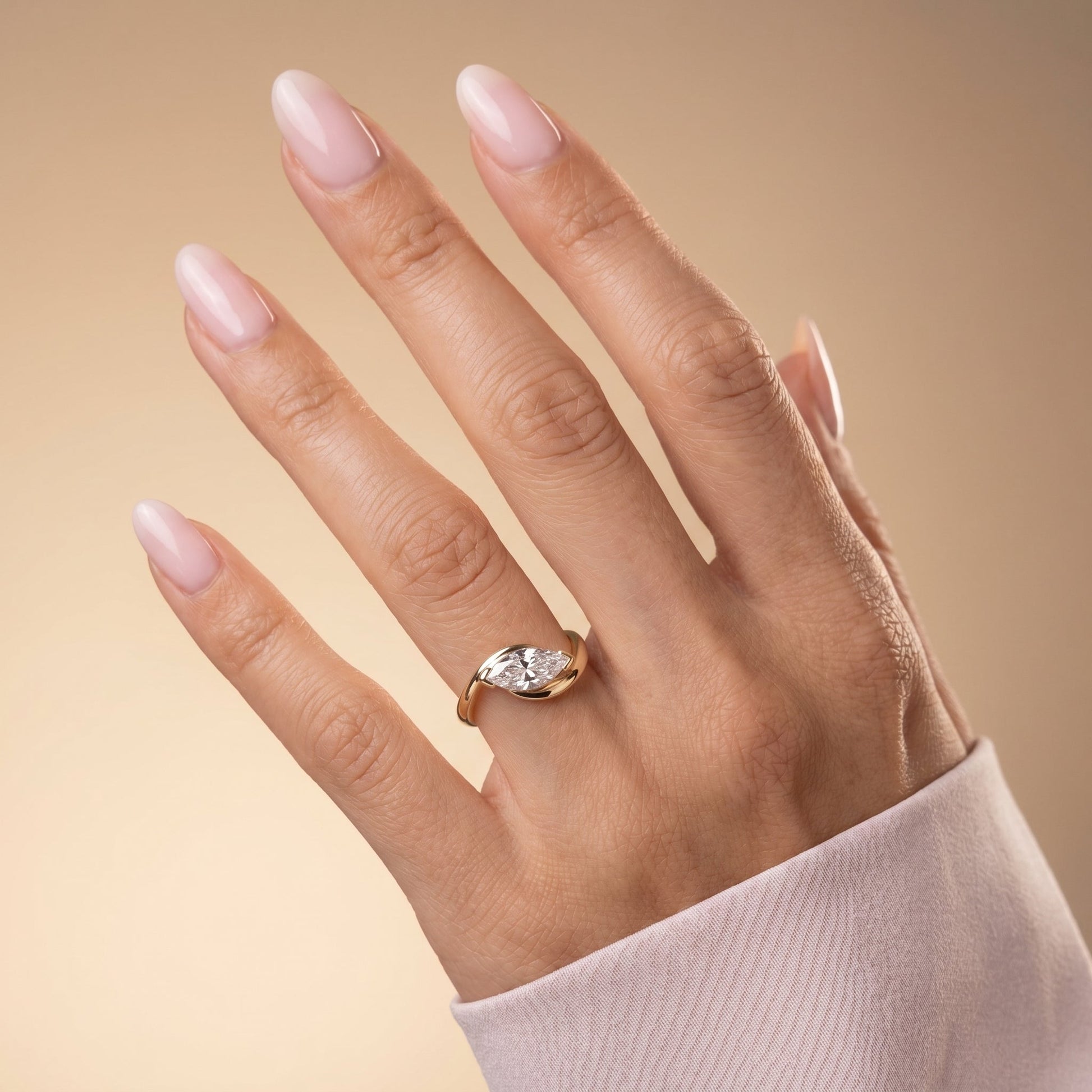Oval Solitaire Engagement Ring – 2 CT Lab Grown Diamond