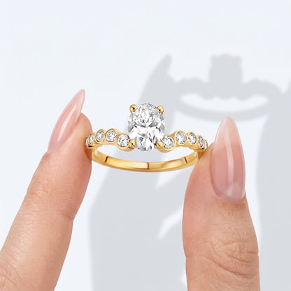 Marquise Swirl Solitaire Engagement Ring – 1 CT Lab Grown Diamond