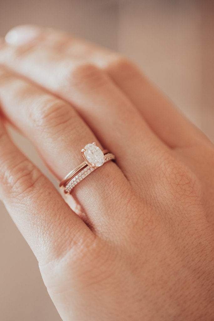 0.25 TCW Round Shaped Half Eternity Lab Grown Diamond Wedding Band