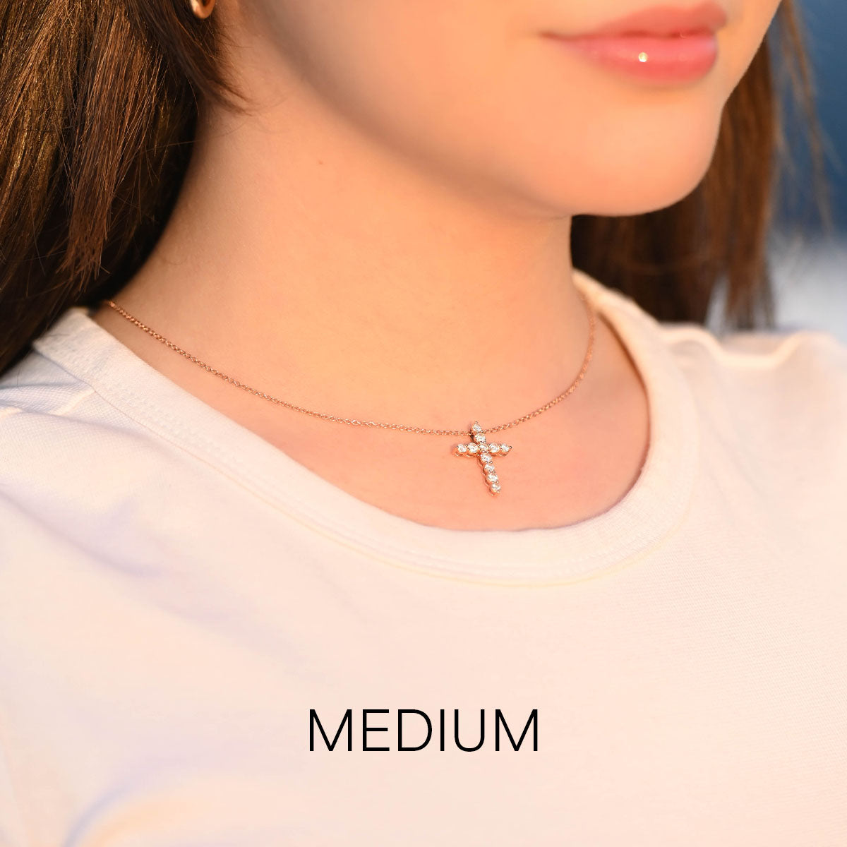 Classic 1.0 TCW Moissanite Diamond Solitaire Pendant Necklace in Solid Gold 11