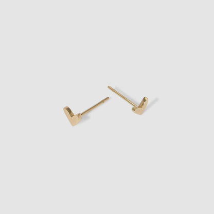 Heart Shaped Stud Earrings