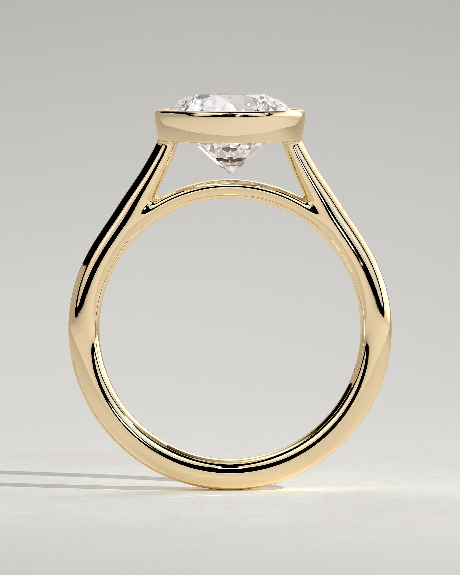 Round Halo, Pave & Split Shank Engagement Ring – 1.93 CT Lab Grown Diamond