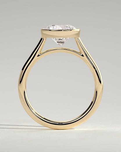 Round Halo, Pave & Split Shank Engagement Ring – 1.93 CT Lab Grown Diamond