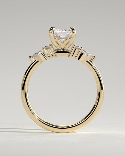 Round Halo, Pave & Split Shank Engagement Ring – 1.93 CT Lab Grown Diamond