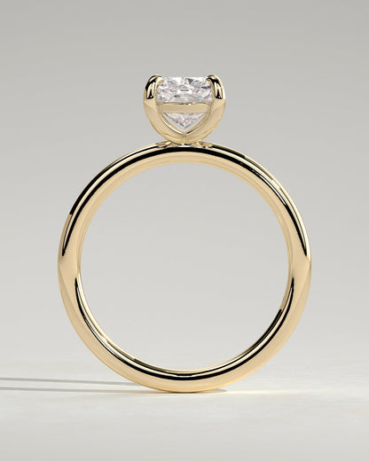 Round Halo, Pave & Split Shank Engagement Ring – 1.93 CT Lab Grown Diamond