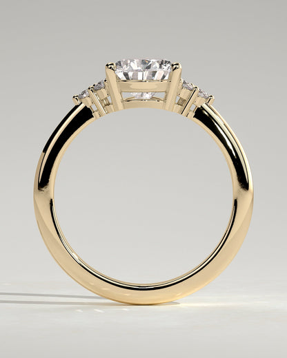 Round Halo, Pave & Split Shank Engagement Ring – 1.93 CT Lab Grown Diamond