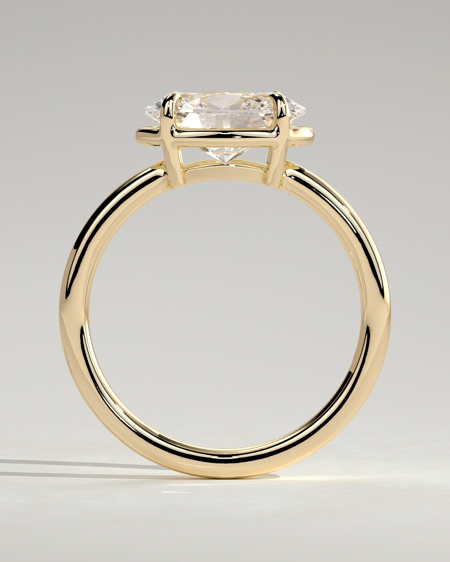 Round Halo, Pave & Split Shank Engagement Ring – 1.93 CT Lab Grown Diamond