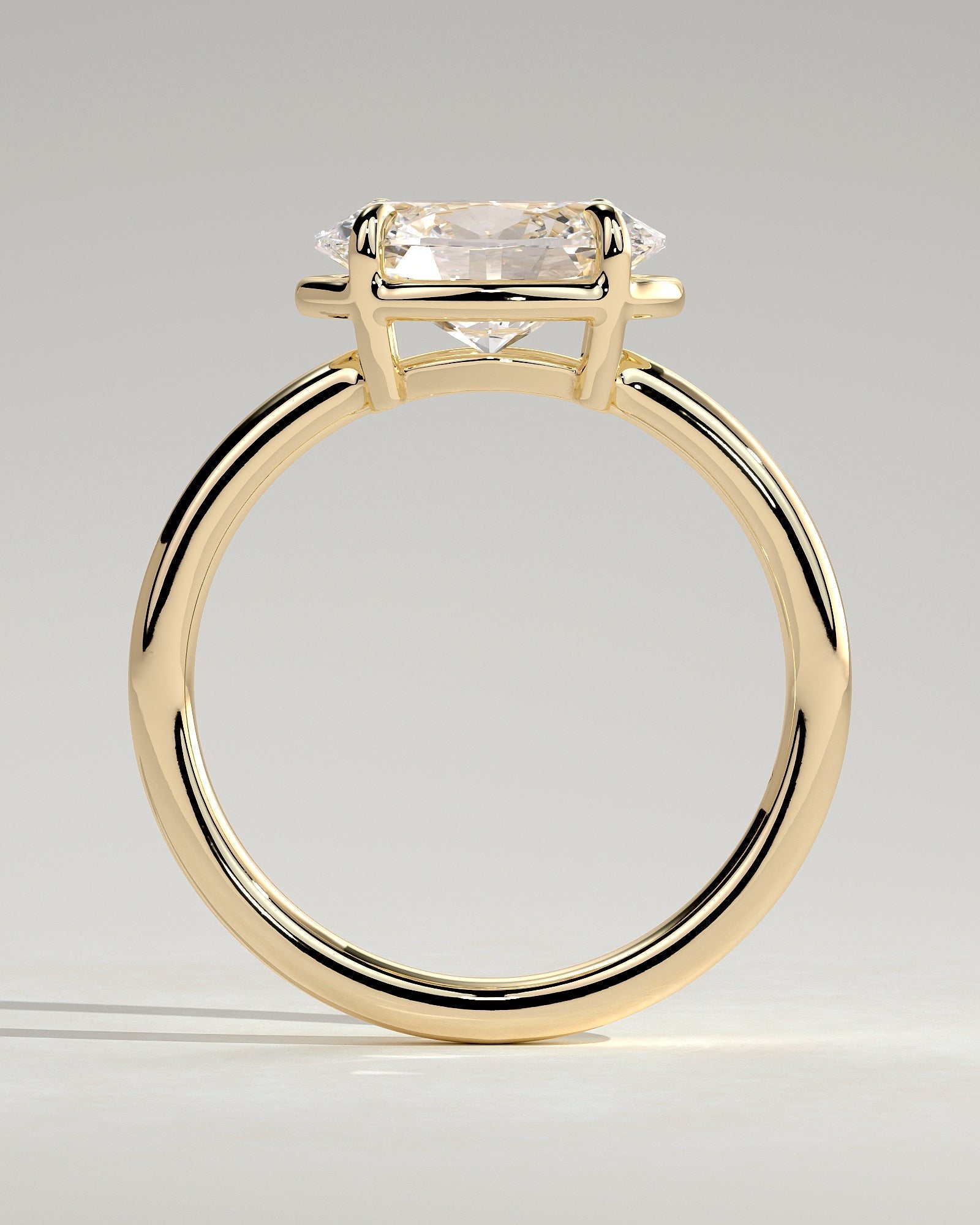 Round Halo, Pave & Split Shank Engagement Ring – 1.93 CT Lab Grown Diamond
