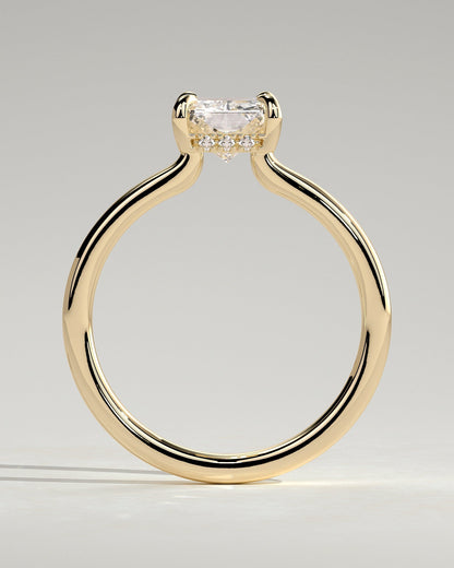 Round Halo, Pave & Split Shank Engagement Ring – 1.93 CT Lab Grown Diamond