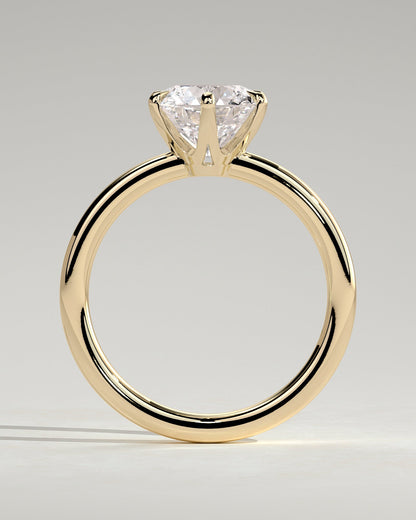 Round Halo, Pave & Split Shank Engagement Ring – 1.93 CT Lab Grown Diamond
