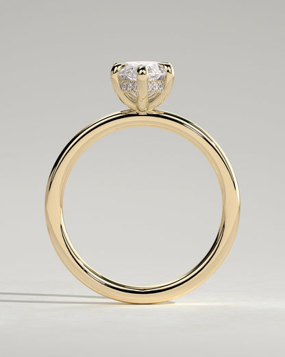 Round Halo, Pave & Split Shank Engagement Ring – 1.93 CT Lab Grown Diamond