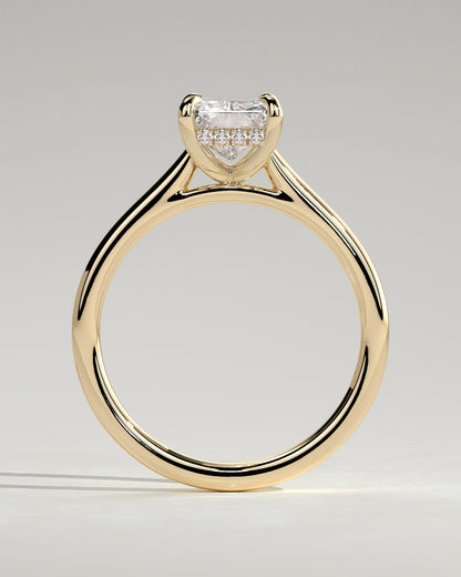 Round Halo, Pave & Split Shank Engagement Ring – 1.93 CT Lab Grown Diamond