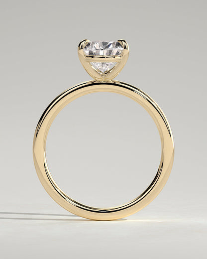 Round Halo, Pave & Split Shank Engagement Ring – 1.93 CT Lab Grown Diamond