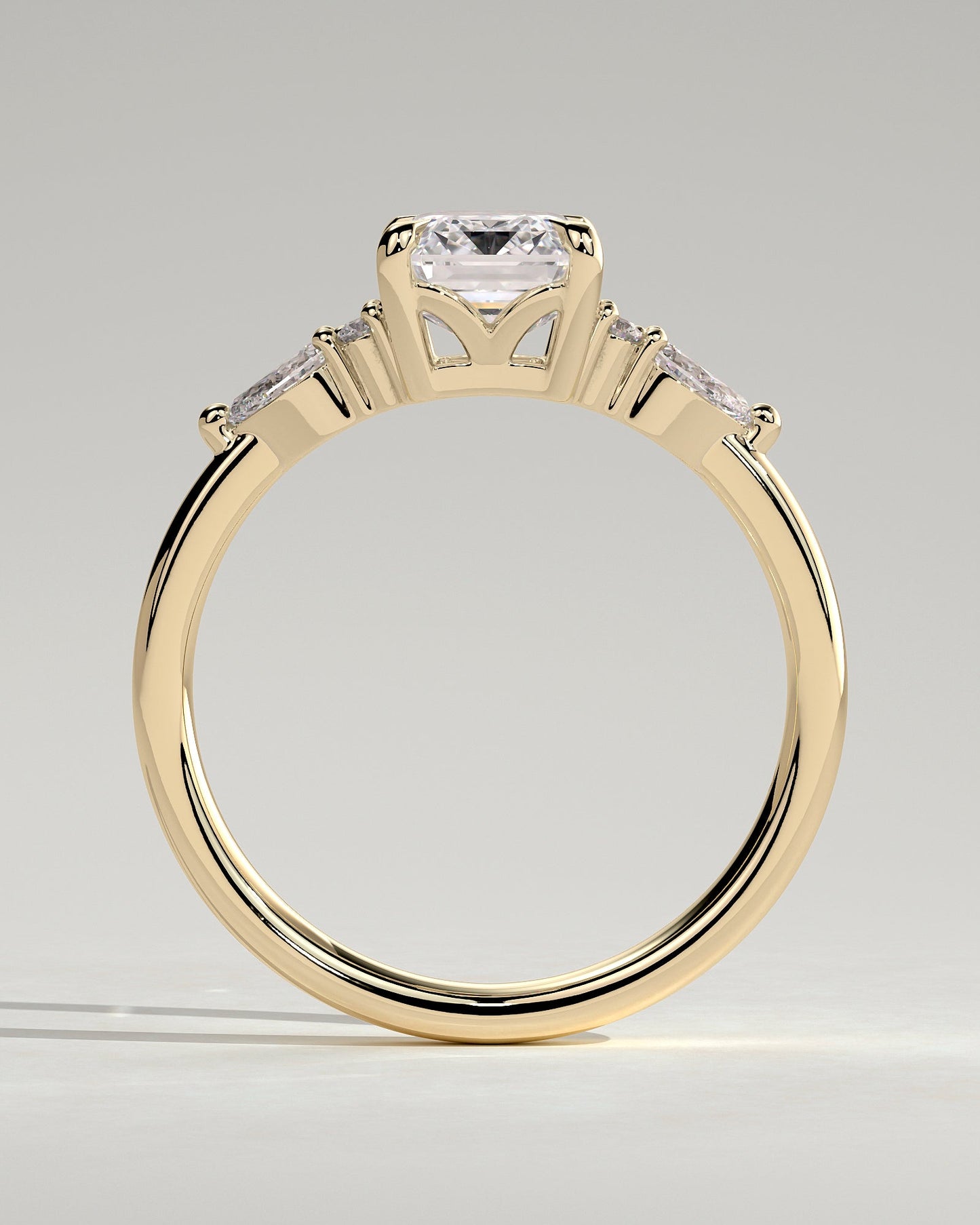Round Halo, Pave & Split Shank Engagement Ring – 1.93 CT Lab Grown Diamond