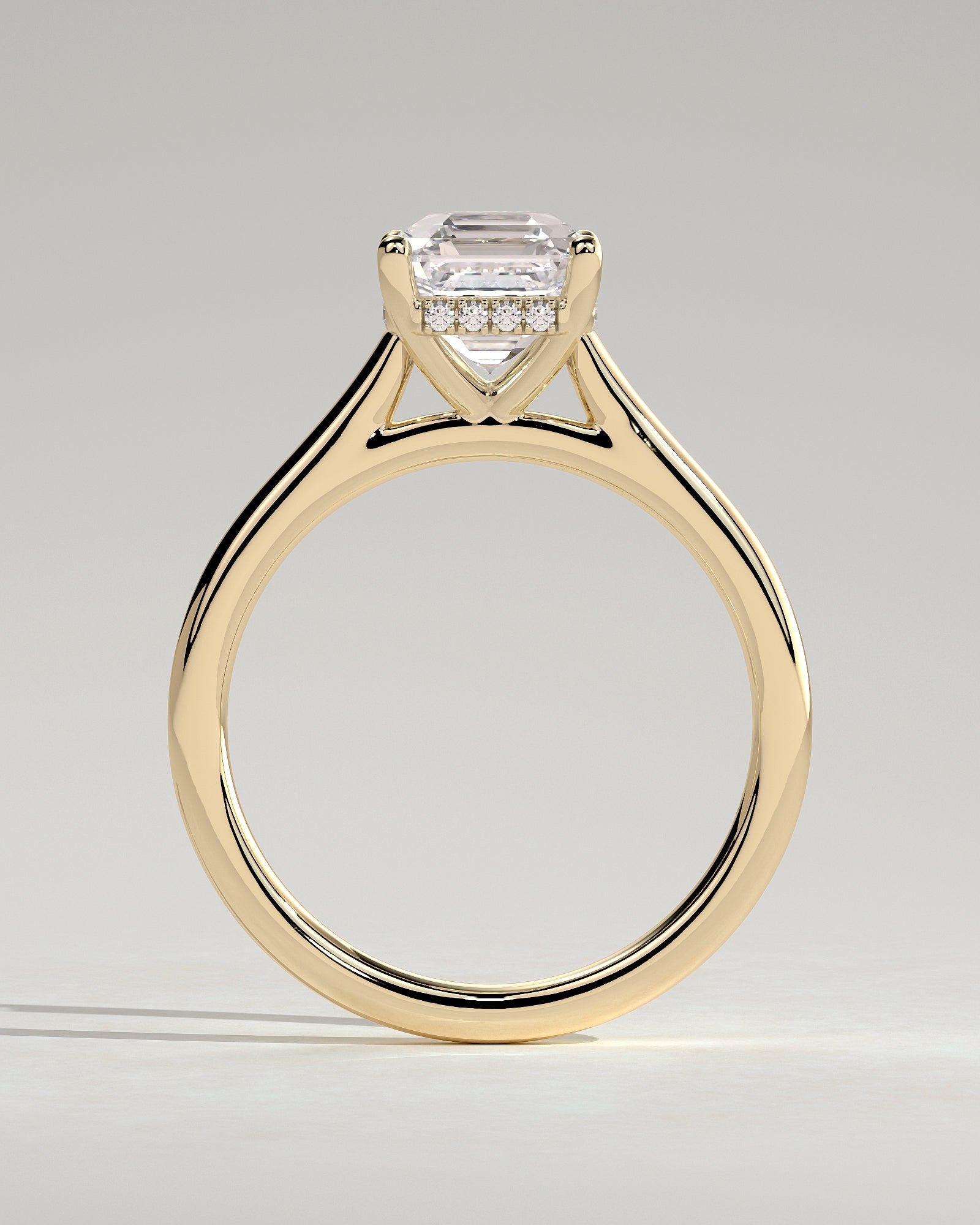 Round Halo, Pave & Split Shank Engagement Ring – 1.93 CT Lab Grown Diamond