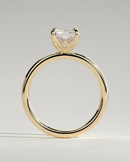 Round Halo, Pave & Split Shank Engagement Ring – 1.93 CT Lab Grown Diamond