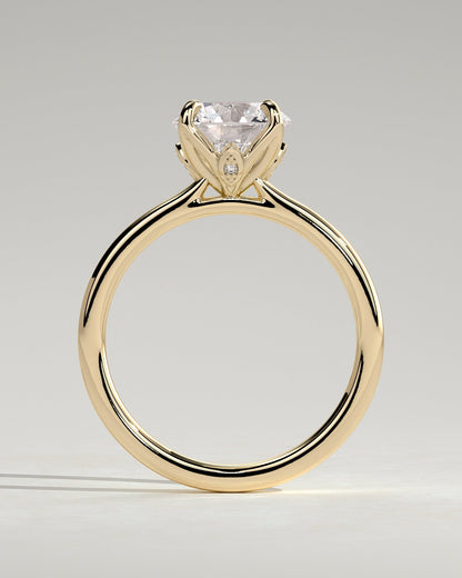 Round Halo, Pave & Split Shank Engagement Ring – 1.93 CT Lab Grown Diamond