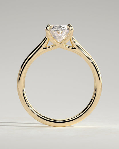 Round Halo, Pave & Split Shank Engagement Ring – 1.93 CT Lab Grown Diamond