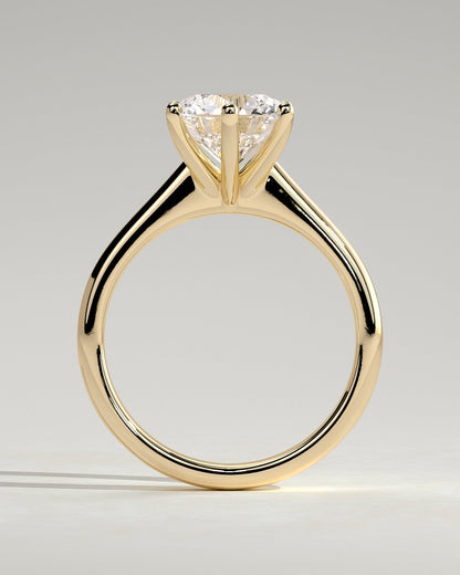 Round Halo, Pave & Split Shank Engagement Ring – 1.93 CT Lab Grown Diamond