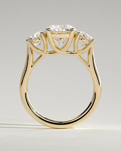 Round Halo, Pave & Split Shank Engagement Ring – 1.93 CT Lab Grown Diamond