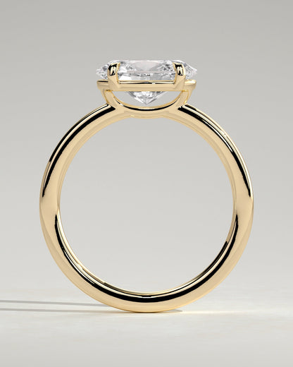Round Halo, Pave & Split Shank Engagement Ring – 1.93 CT Lab Grown Diamond