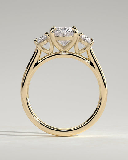 Round Halo, Pave & Split Shank Engagement Ring – 1.93 CT Lab Grown Diamond