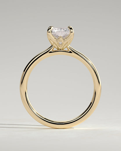 Round Halo, Pave & Split Shank Engagement Ring – 1.93 CT Lab Grown Diamond
