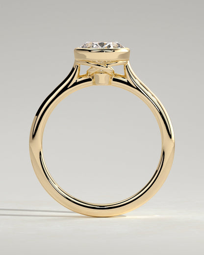 Round Halo, Pave & Split Shank Engagement Ring – 1.93 CT Lab Grown Diamond