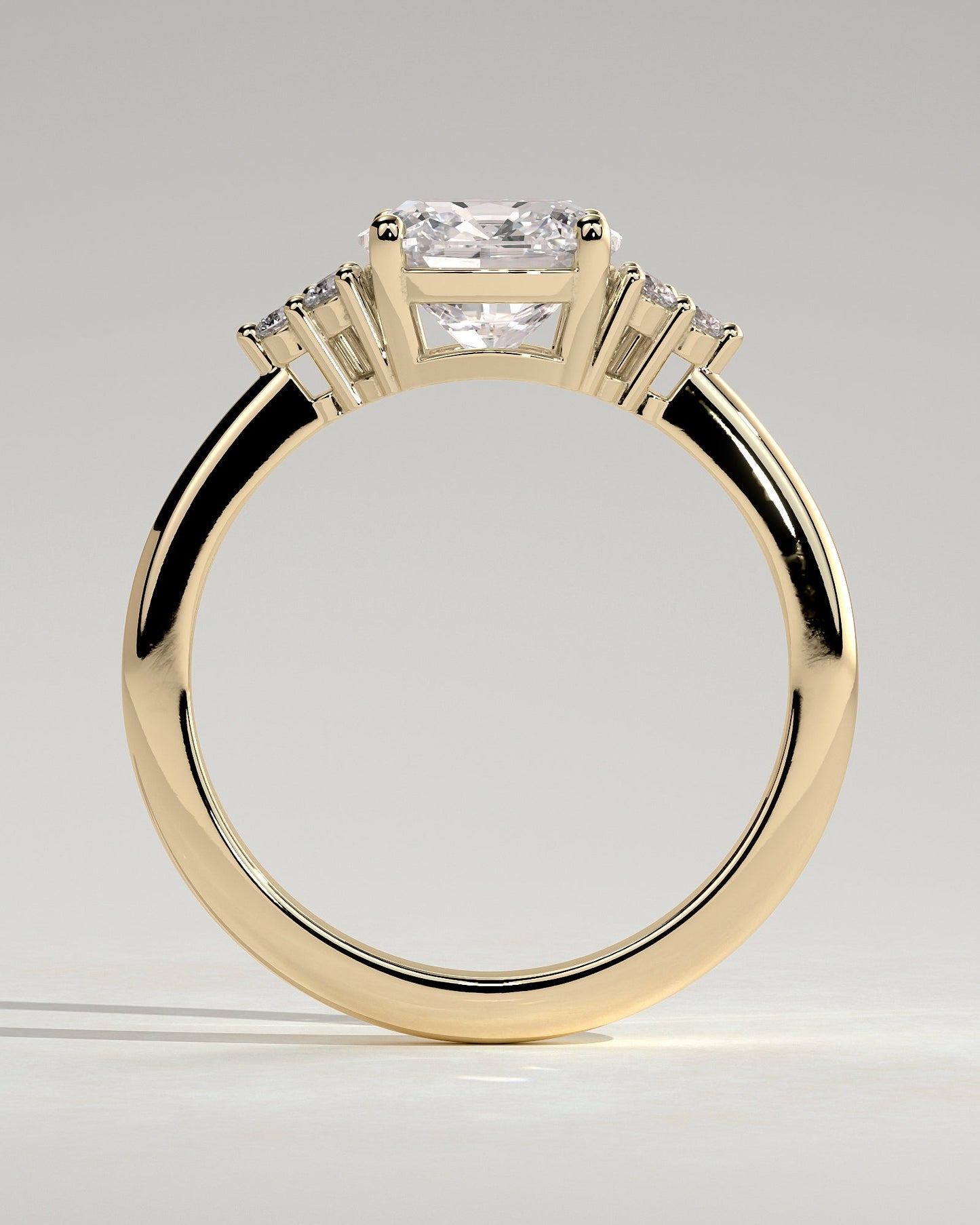 Round Halo, Pave & Split Shank Engagement Ring – 1.93 CT Lab Grown Diamond