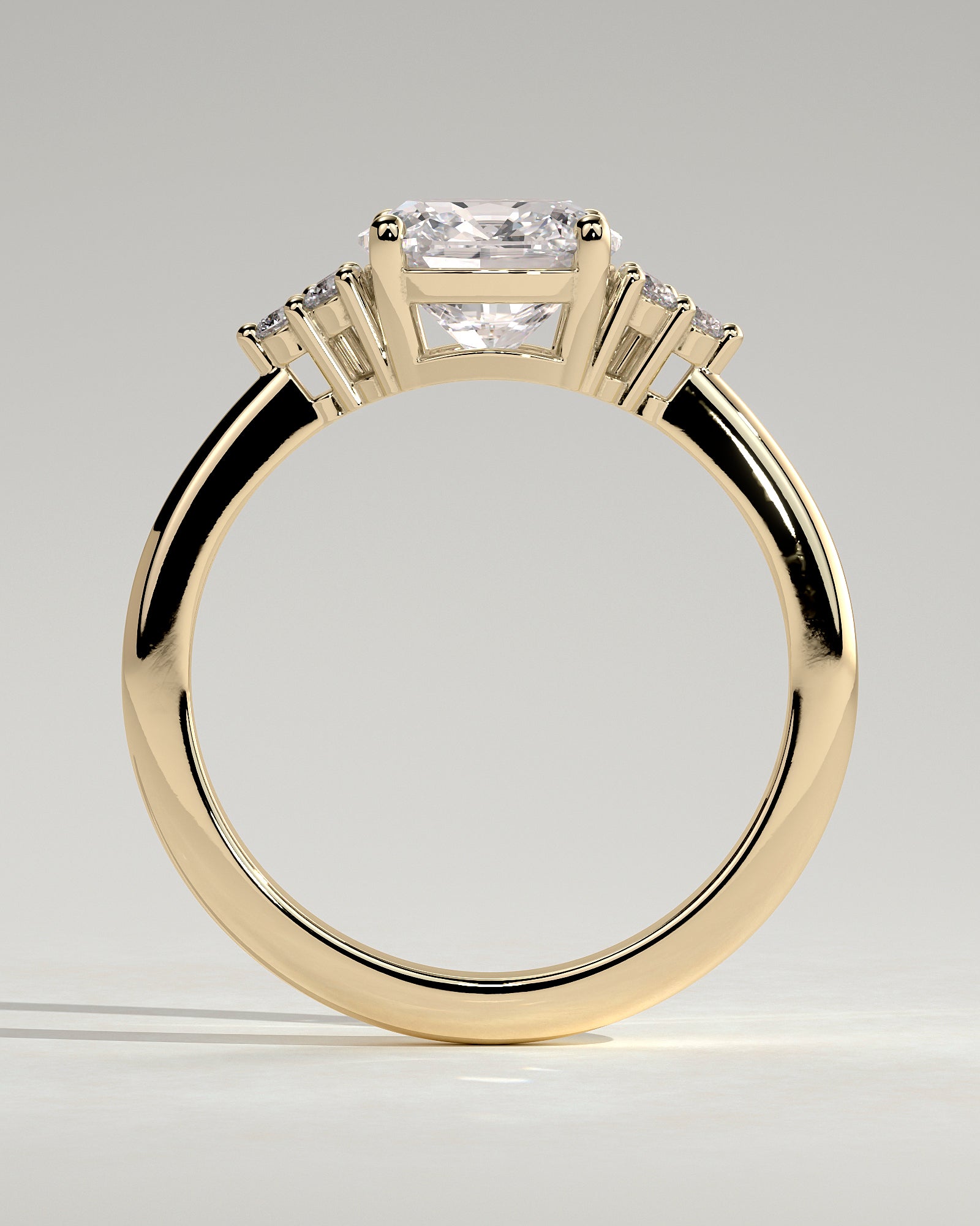 Round Halo, Pave & Split Shank Engagement Ring – 1.93 CT Lab Grown Diamond