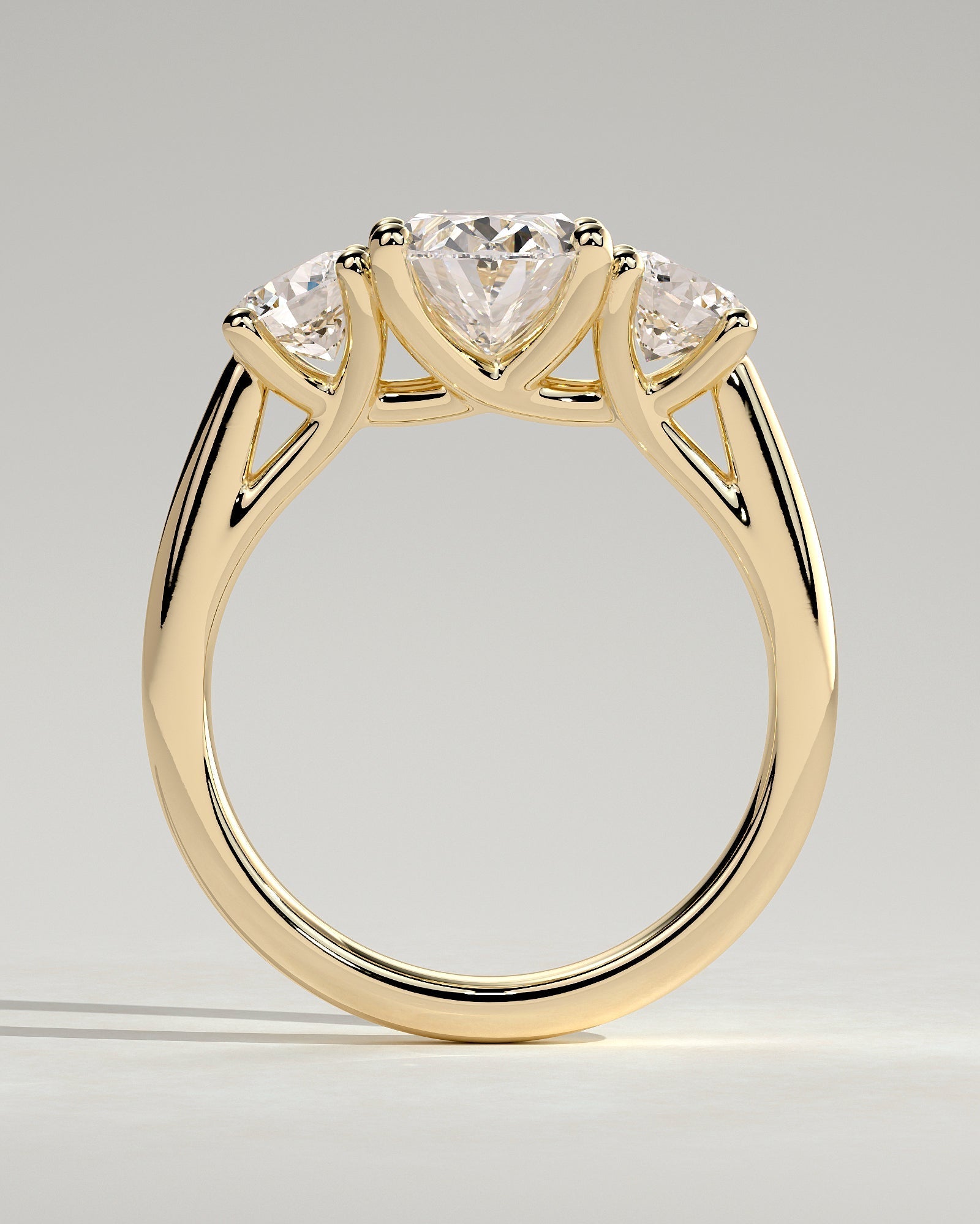 Round Halo, Pave & Split Shank Engagement Ring – 1.93 CT Lab Grown Diamond