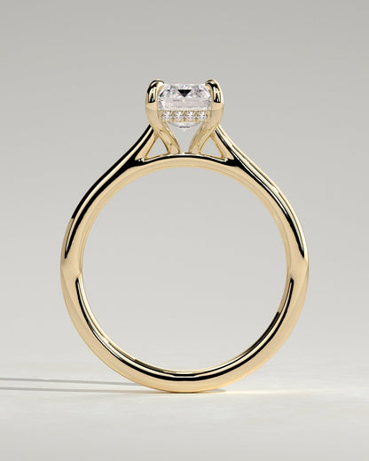 Round Halo, Pave & Split Shank Engagement Ring – 1.93 CT Lab Grown Diamond