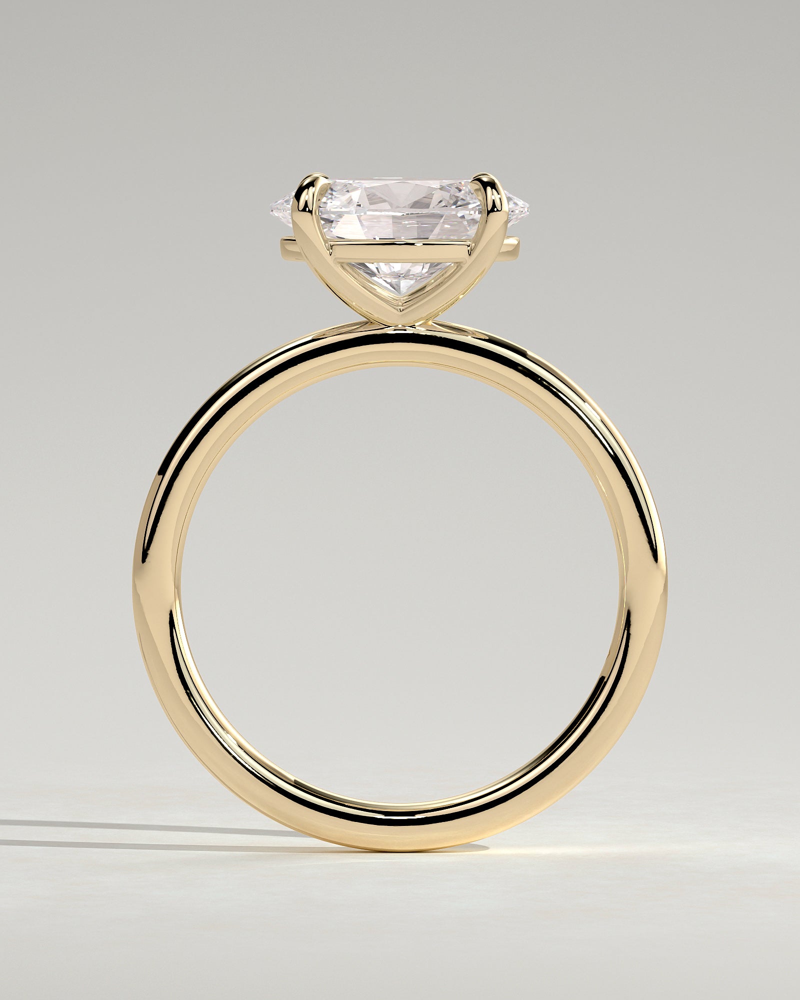 Round Halo, Pave & Split Shank Engagement Ring – 1.93 CT Lab Grown Diamond