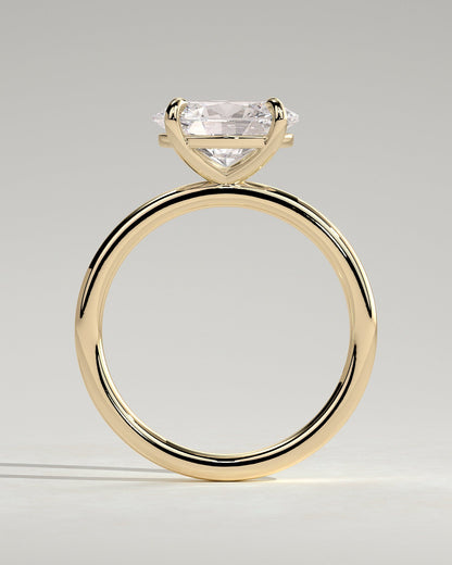 Round Halo, Pave & Split Shank Engagement Ring – 1.93 CT Lab Grown Diamond