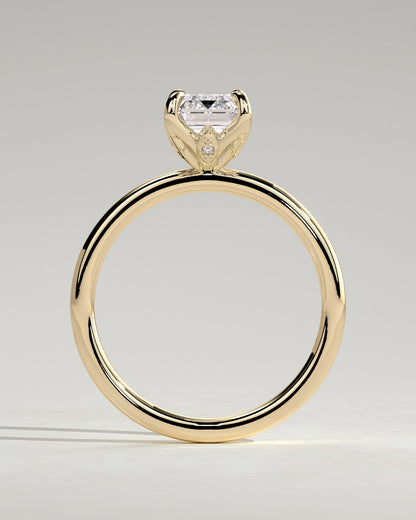 Round Halo, Pave & Split Shank Engagement Ring – 1.93 CT Lab Grown Diamond
