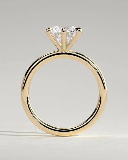 Round Halo, Pave & Split Shank Engagement Ring – 1.93 CT Lab Grown Diamond