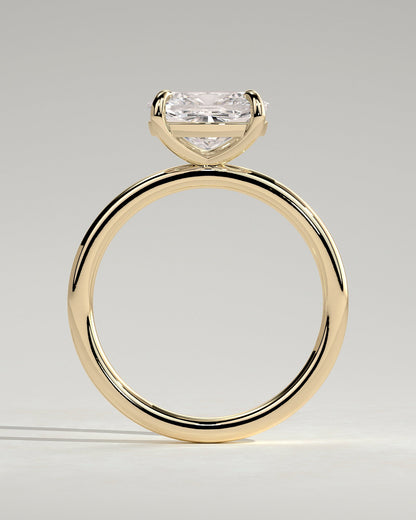 Round Halo, Pave & Split Shank Engagement Ring – 1.93 CT Lab Grown Diamond