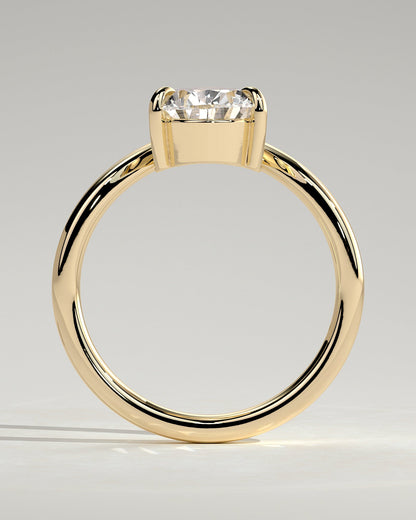 Round Halo, Pave & Split Shank Engagement Ring – 1.93 CT Lab Grown Diamond