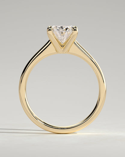 Round Halo, Pave & Split Shank Engagement Ring – 1.93 CT Lab Grown Diamond
